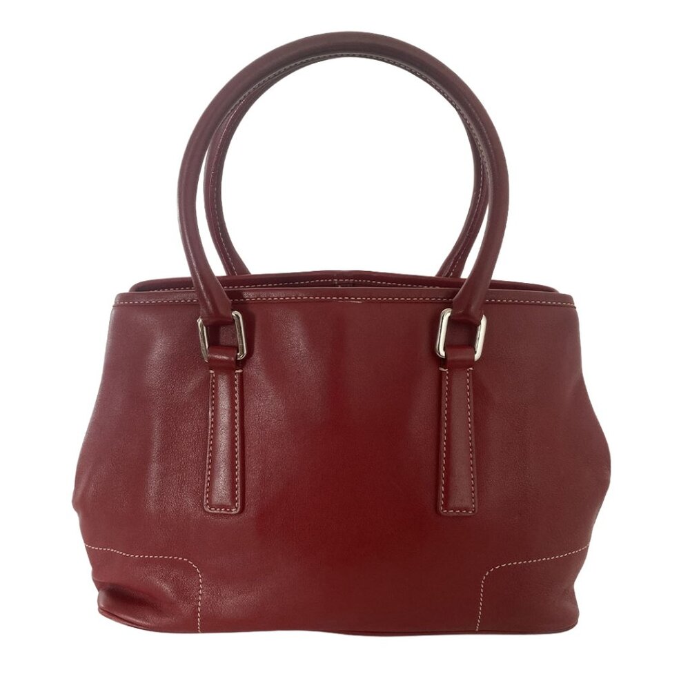Vintage Coach Hamptons Red Leather Satchel Tote 7755